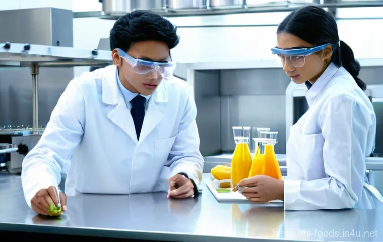 식품기사 자격증 취득 방법 - **Prompt for: Innovation in Sustainable and Future Food Technology**
    "A diverse team of four foo...