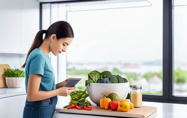 식품산업 실무 종사자의 하루 - **Prompt 2: Future of Sustainable Food & Packaging**
    "A vibrant and inviting image showcasing a ...