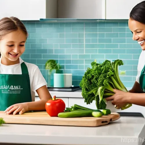 Home 26 HACCP 실무 이론 핵심 요약 - "A Family's Approach to Safe Home Cooking"**
"A bright, clean, and modern kitchen with a diverse...